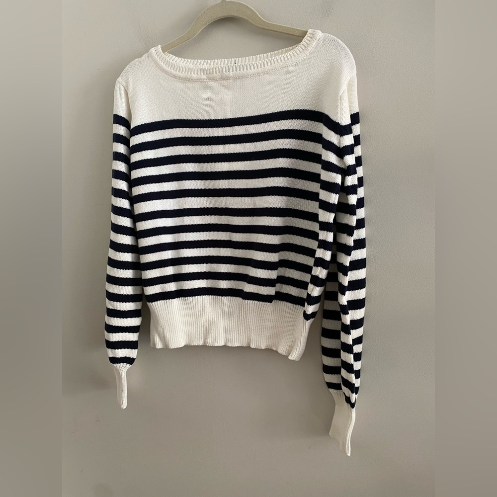 Anthropologie Blaine Striped Pullover new size L new with tag - Picture 8 of 9